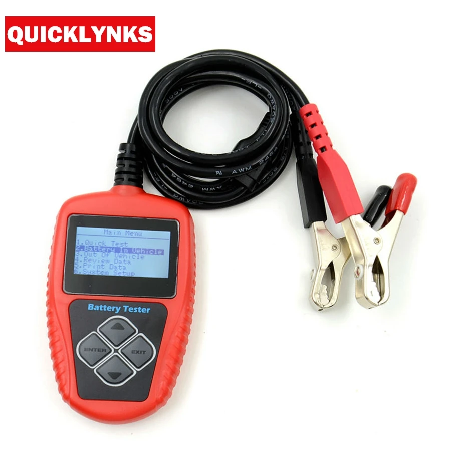 Оригинальный Тестер Аккумуляторов QUICKLYNKS BA102 для мотоциклов 2018 ЖК дисплей 12 В с