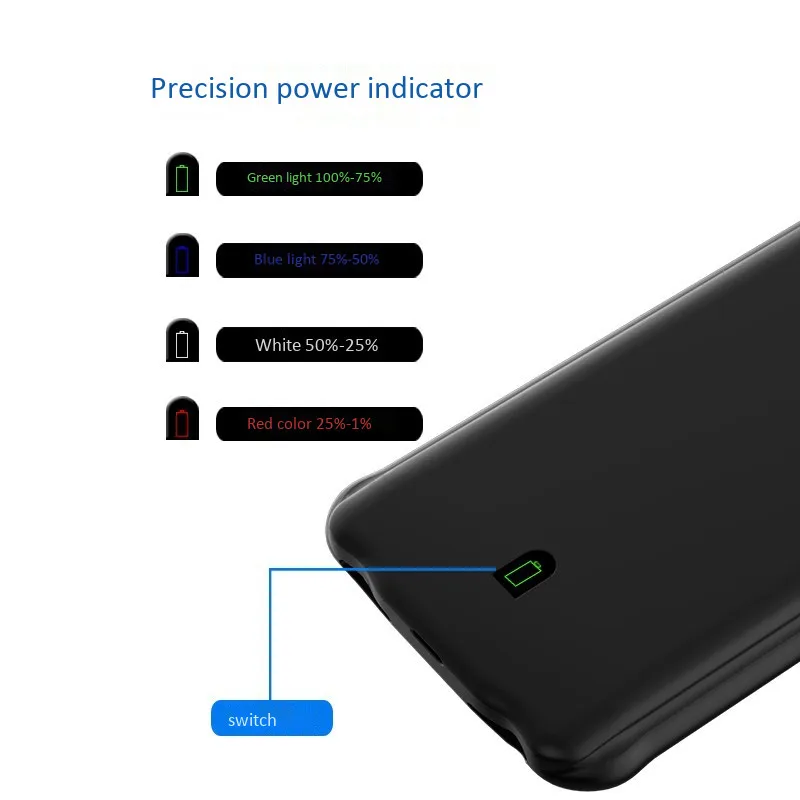 Ультратонкий чехол для зарядного устройства для iphone 6, 7, 8, 6s Plus, чехол для аккумулятора, внешний аккумулятор, чехол для зарядки s, чехол для iphone 7 Plus