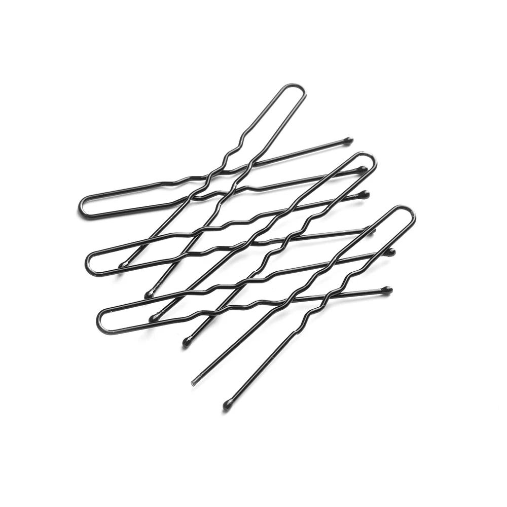50 Pcs Black Plated Metal Thin U Shape Hairpins Girls Hair Clips Barrettes Beauty Hairdressing Styling Tools Accessories | Красота и