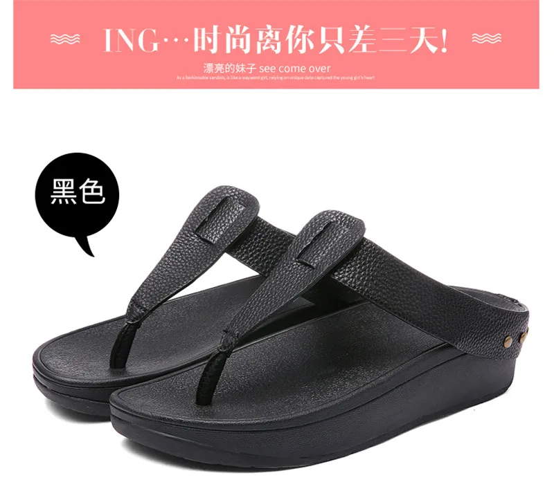 BEYARNEWomen's Flip Flops Fashion T-Shaped Platform Slippers Ladies Casual Beach Sandals Outdoor Slides Summer Holiday Slipppers