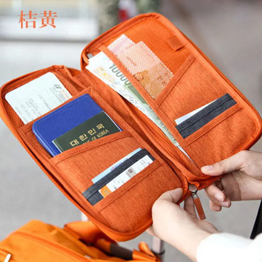 Дорожный набор 6 цветов нейлоновый фирменный держатель для паспорта органайзер