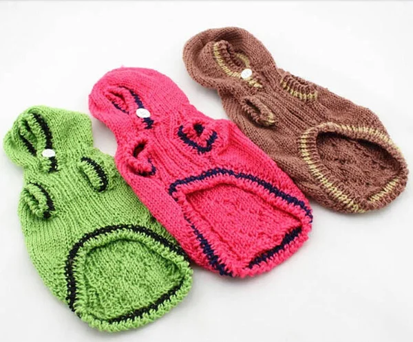 Теплые мягкие свитера ручной работы для собак и кошек одежда толстовка с