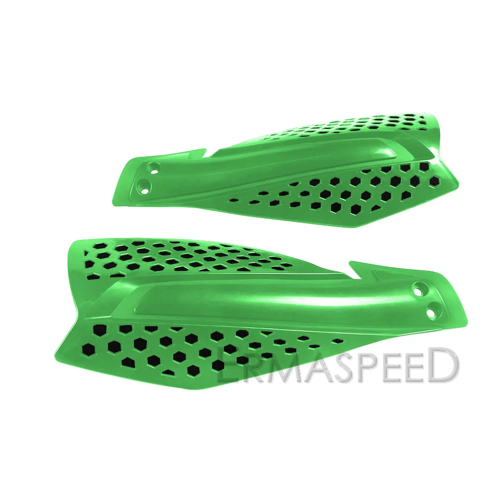 green-black Пара мотоциклетных щитков для рук 22 мм 7/8 ''ABS пластик защита для рук 11 цветов для KTM SX EXC XCW SMR защита для мотокросса - Цвет: green-black