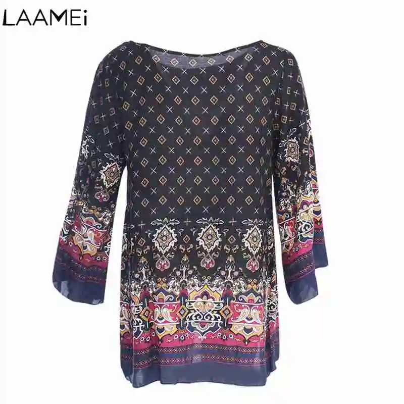 Laamei Повседневное Винтаж Boho вечерние Пляжные наряды Vestido женское платье