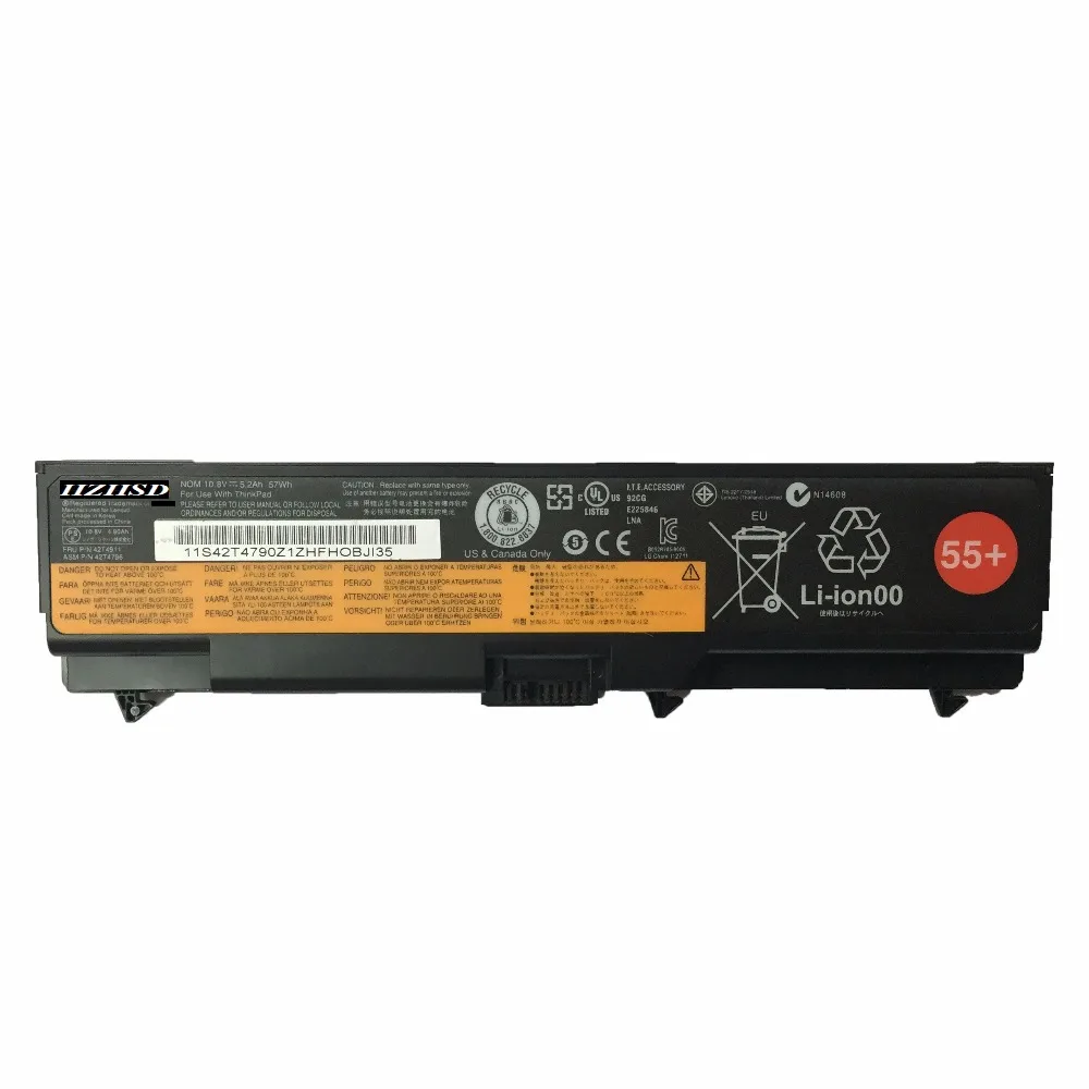 10 8 V 57WH оригинальный T410 Аккумулятор для ноутбука Lenovo ThinkPad 42T4911 42T4912 L410 L412 L420 L421 W510