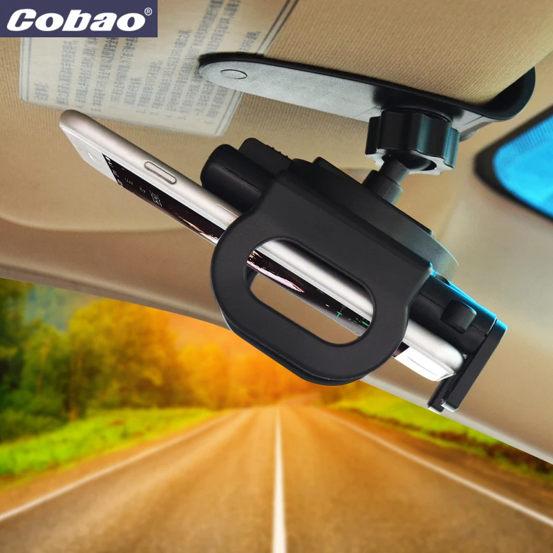 Cobao Универсальный Автомобильный держатель для телефона с солнцезащитным