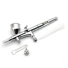 Гравитационный питательный Аэрограф Двойного действия, 0,2 мм, Краскораспылитель, ручная краска для тела, игла для дизайна ногтей, тела, татуировки