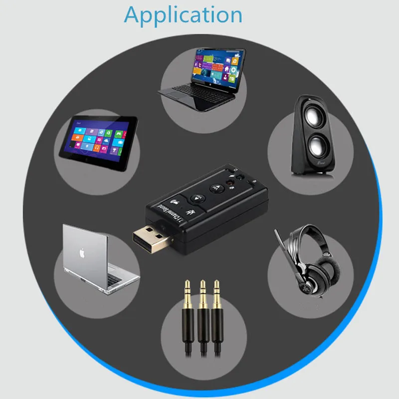 Звуковая карта YUNCLOUD 7,1 канал USB внешний аудио адаптер аудио карта интерфейс для Windows Mac Linux компьютер PC аудио ключ