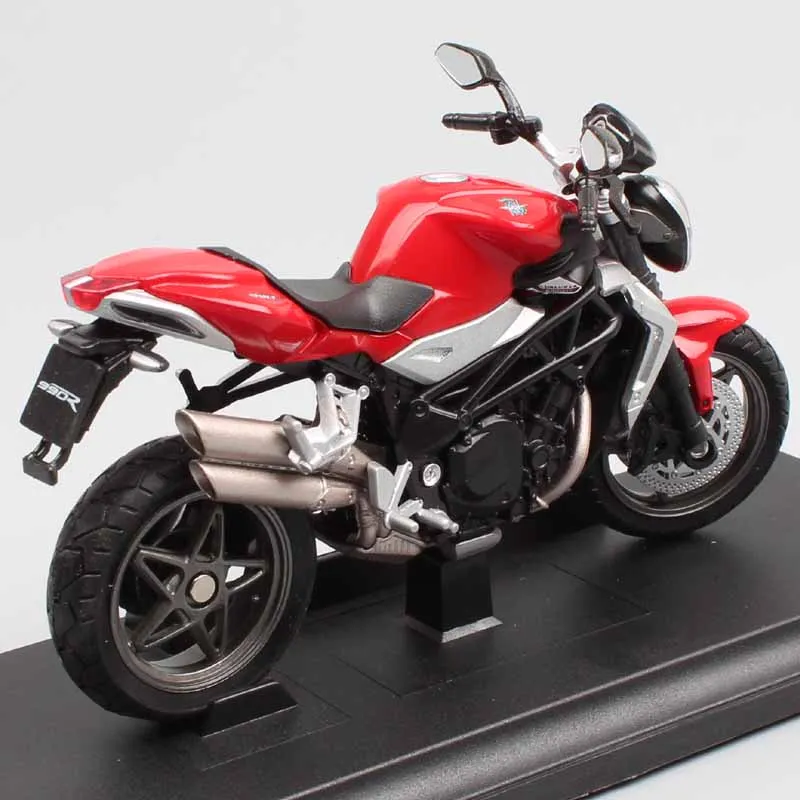 1:18 Масштаб миниатюрный Welly MV Agusta Brutale 990R спортивный двигатель проезжей части мотоцикла литой модель Игрушечная машина для коллекционирования