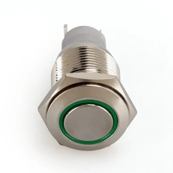 Push Button Switch LED Light Green 12V 3A For Auto Car | Обустройство дома