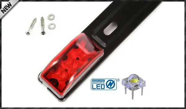 1) красный 3-Lamp грузовик/Трейлер ID светодиодный светильник бар для Ford F150 F250 F350 Dodge ram 1500 2500 3500 Chevy Silverado, GMC Sierra и т. Д