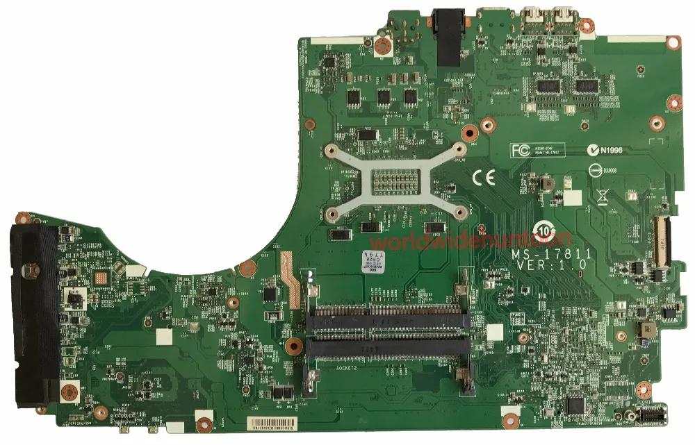 Стильная материнская плата для ноутбука MSI GT72 GE72 с процессором SR1PX i7-4710HQ 2,5 ГГц P/N MS-17811 VER 1,0 DDR3 полностью протестирована