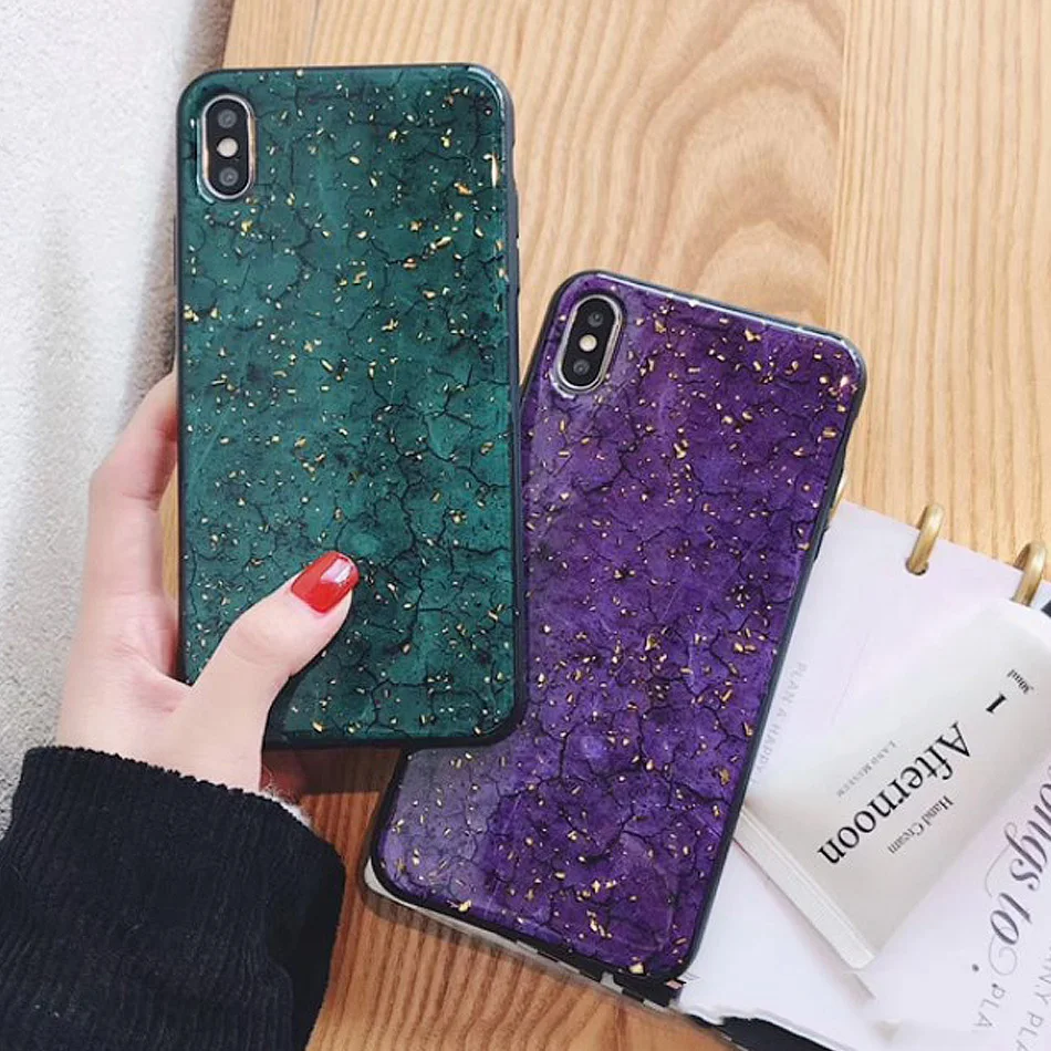 Glitter Phone Cases For iPhone 11 Pro Max XR XS MAX X 8 7 6 6S Plus Case Coque Shell Soft Emerald Covers |