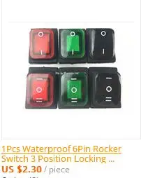 1 шт. с предохранителем 10 А! 3pin Разъем питания с кулисный переключатель разъем переменного тока 3 терминала разъем питания с держателем предохранителя разъем