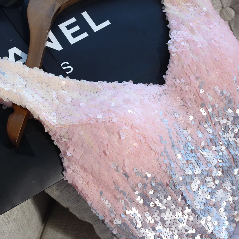 Новое поступление vestido Длинный Розовый Короткое вечернее платье на выход 2021