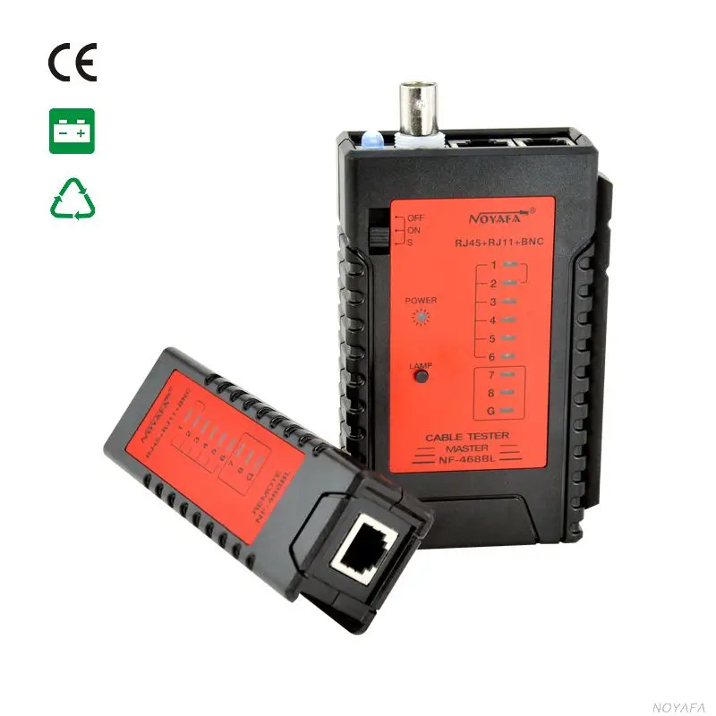 Noyafa NF468BL тестер RJ45 RJ11 Кабель BNC трекер сетевой кабель сети Ethernet |