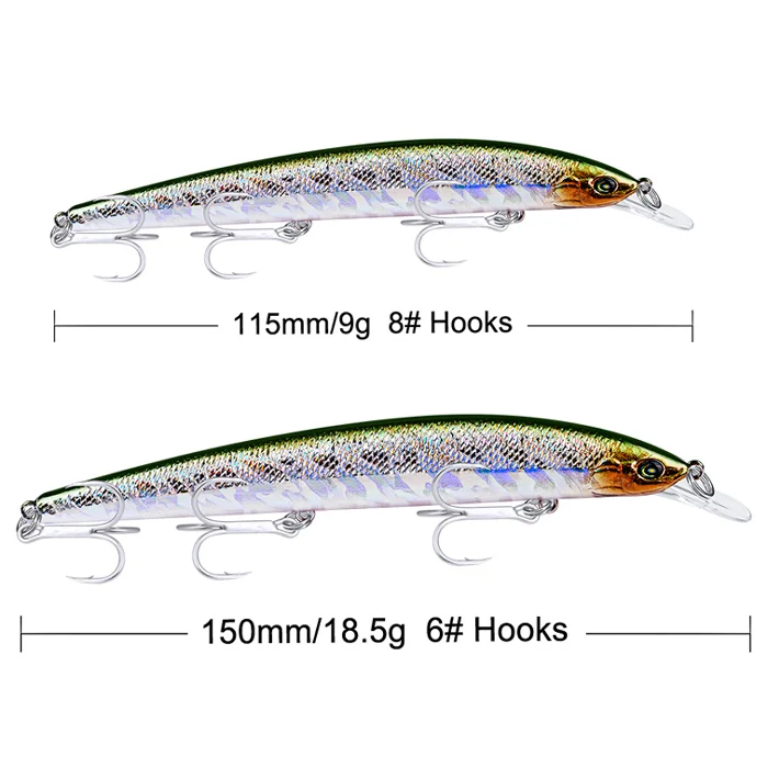 5PC-Color B 5 шт., набор рыболовных приманок Minnow, набор приманки, 18,5 г/15 см, 9 г/11,5 см, искусственные жесткие воблеры для наживки с ящиком для хранения, снасти - Цвет: 5PC-Color B