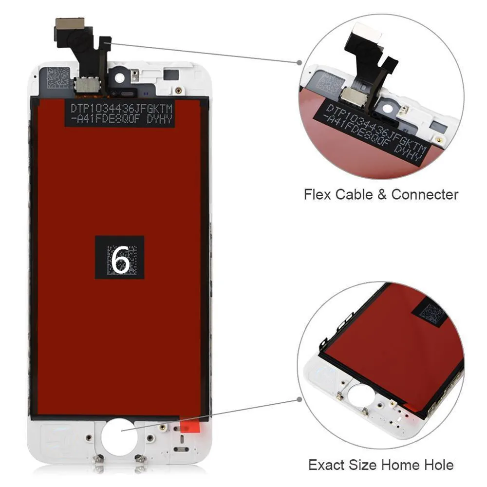 OEM High Quality For iPhone 5S 6 6S Plus Screen LCD Display Touch Digitizer Assembly Replacement Parts Black/White | Мобильные