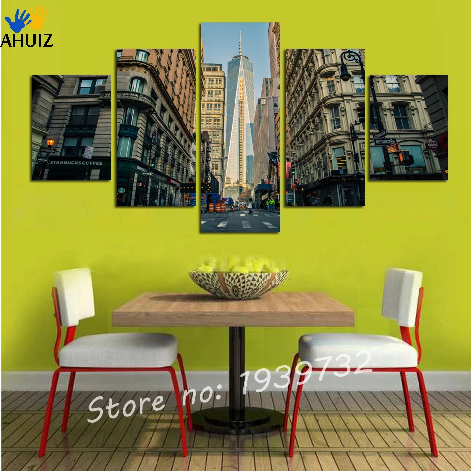 2016 Топ Мода Fallout Гранд Сити холст Картины здание помещает за стены Книги по