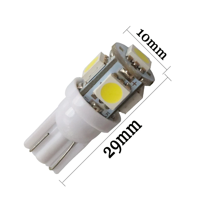 500X осуществляем доставку компаниями HK Post авто светодиодный T10 168 194 W5W 5 smd 5SMD 5050