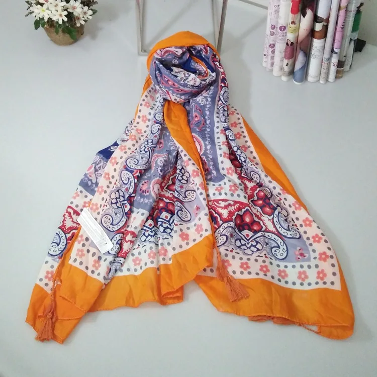 2016 новые геометрические фантазии печатных хиджаб платки и шарфы мусульманские