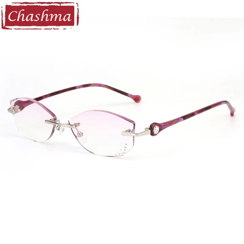 Очки Chashma женские оправа с алмазной окантовкой очки цветными камнями|Женские