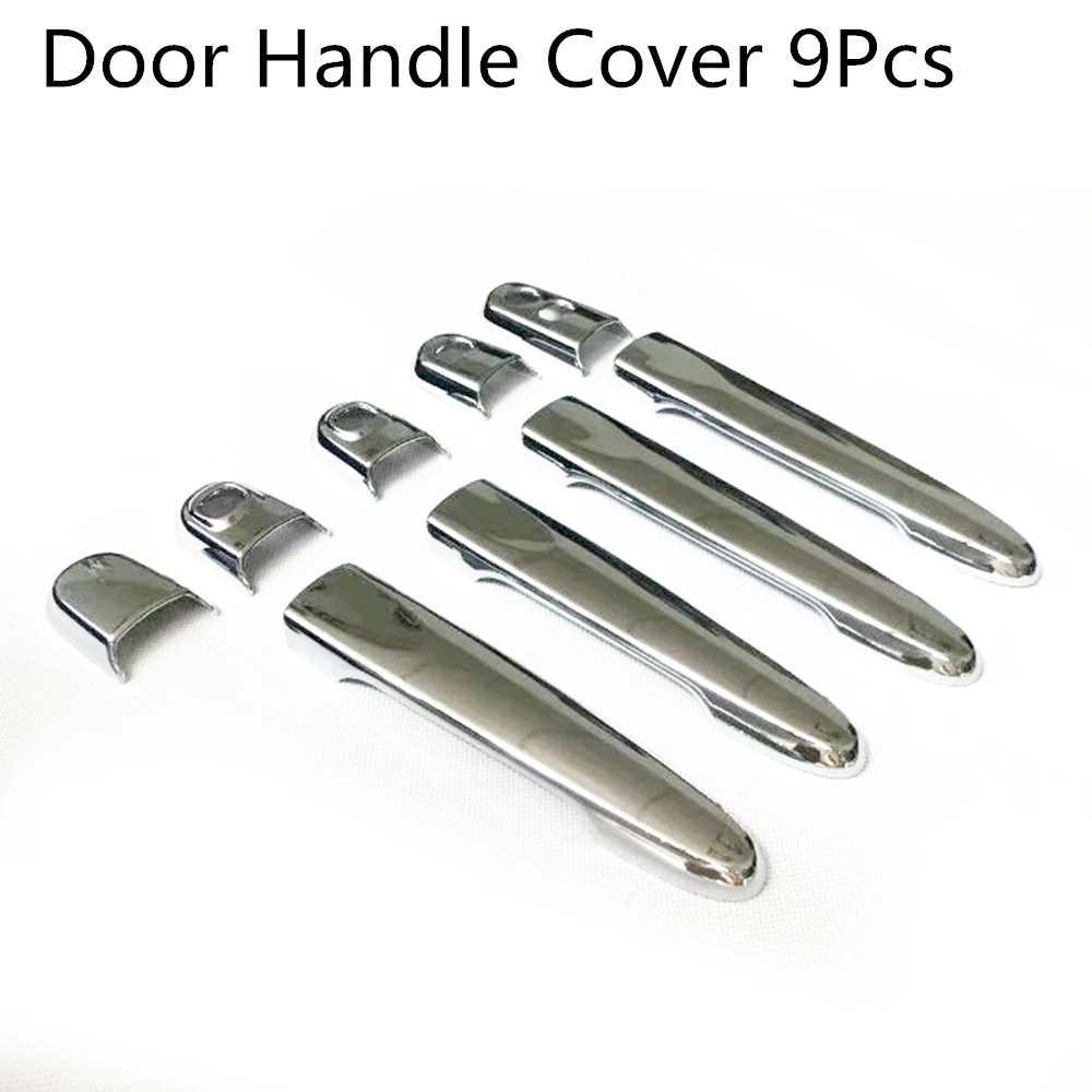 Door Handle Cover Авто часть для Toyota вместительная ручка двери автомобиля чаша 4 шт или дверь Чехол руля отделка 9 шт Abs хром авто декоративные аксессуары - Цвет: Door Handle Cover