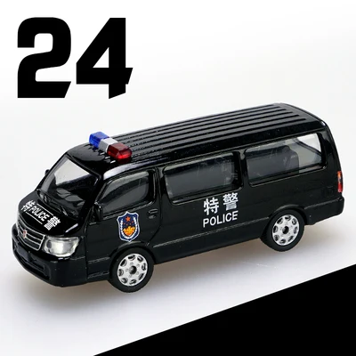 24 Моделирование 1: 64 Jetta Elan Wuling Hongguang Gold Cup, городское управление, Полицейская машина 01-24 модель автомобиля из сплава - Цвет: 24