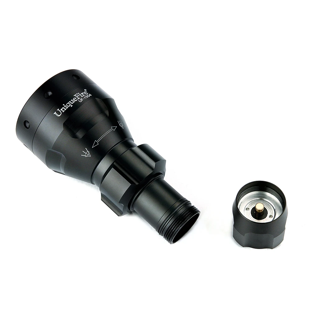 UniqueFire Powerful T67 Led Flashlight UF-1504 XM-L2 IP67 Waterproof Aluminum Alloy Torch For 18650 Battery | Освещение