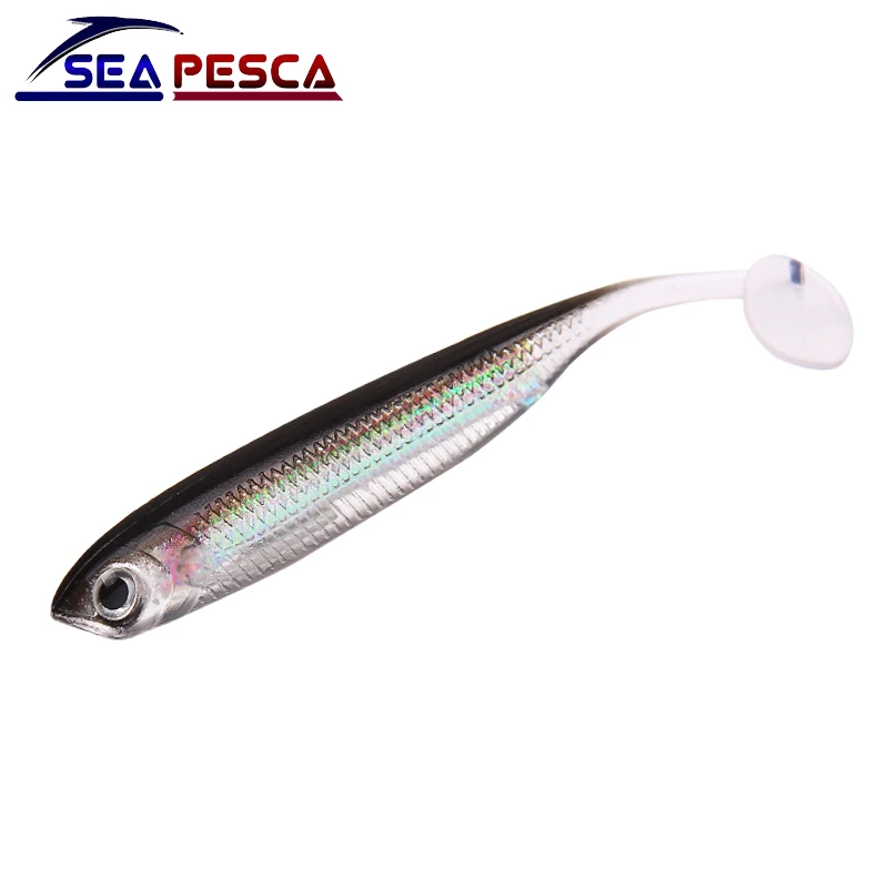 Мягкая приманка SEAPESCA 5 шт./лот 2 г/70 мм для рыбалки на сельдь свимбейт в форме червя
