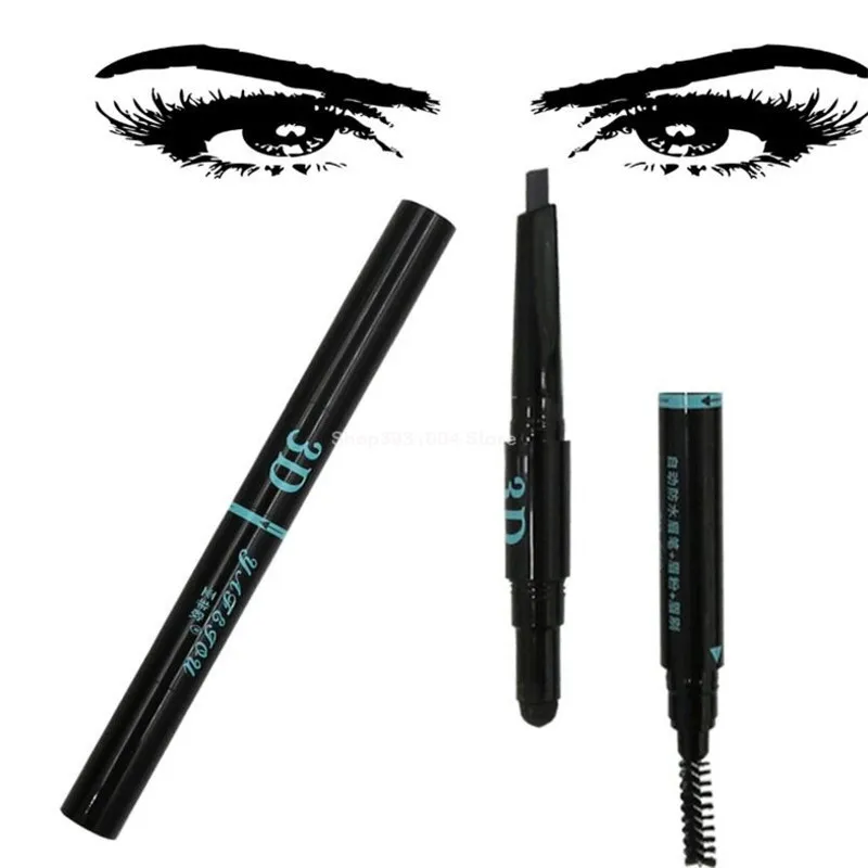 

5 Colors 24 Hours Long-lasting Eyebrow Pencil Soft 3 In 1 Automatic Eyebrow Pencil Waterproof Anti-sweat Lasting Eyebrow Powder