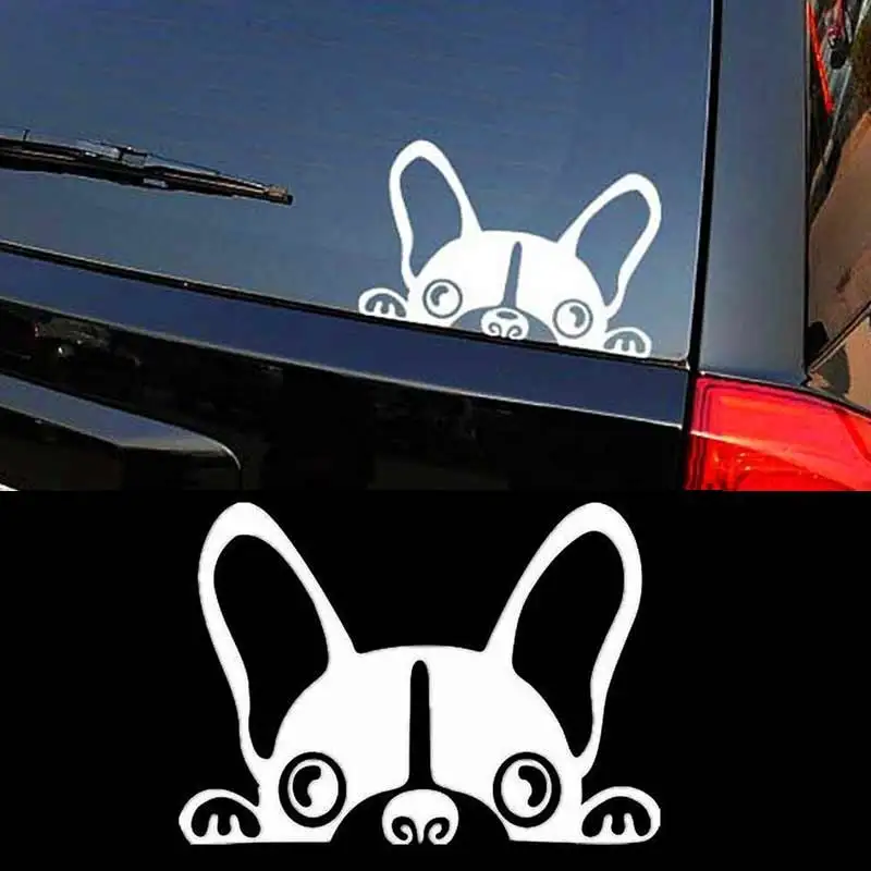 2 шт./лот автомобильные наклейки для собак Pet Boston Terrier Perro клейкая наклейка из ПВХ