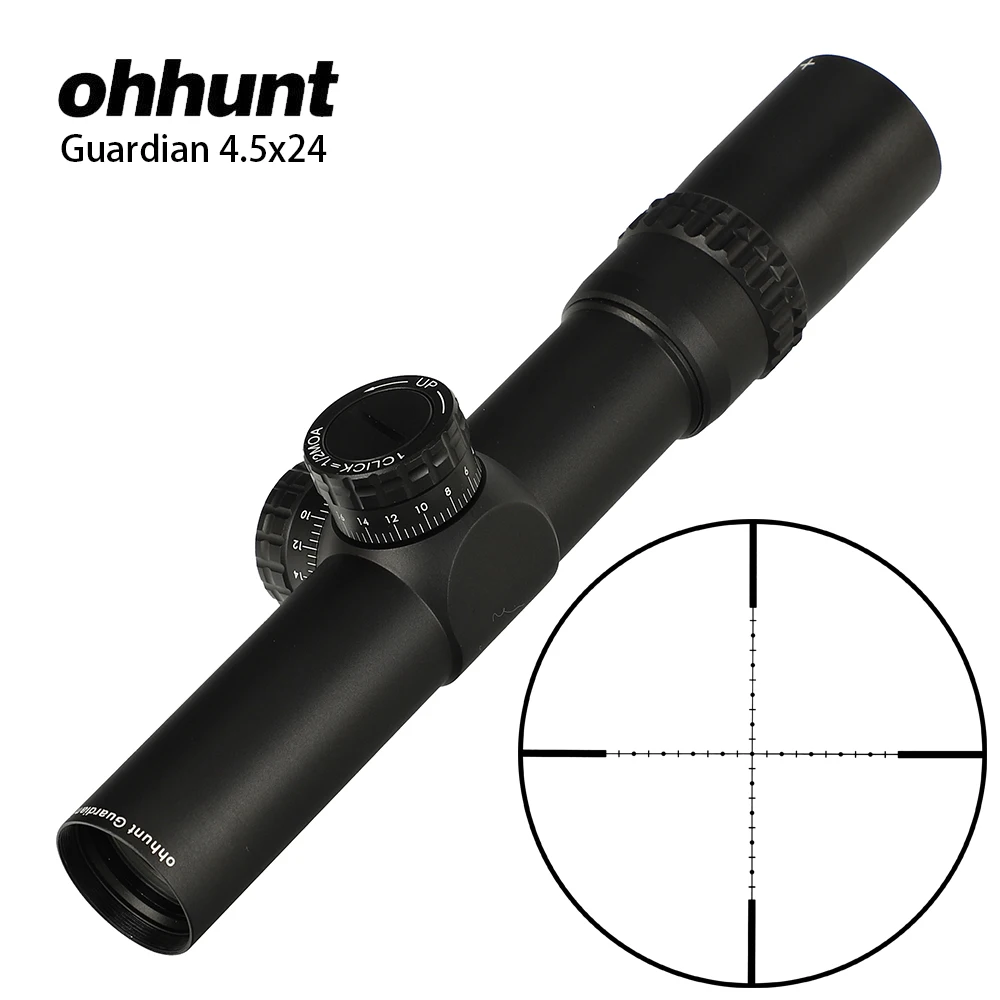 Ohhunt Guardian 4 5x24 Охотничья винтовка прицел 30 мм трубка тактическая Оптика 1/2 полумил