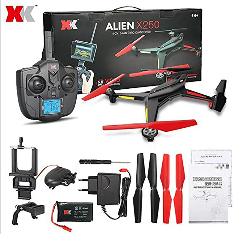 XK X250A X250-A 4CH 6-осевой Гироскоп 5.8 Г в Реальном Времени Видео FPV Drone НЛО RC Quadcopter С 2.0MP HD