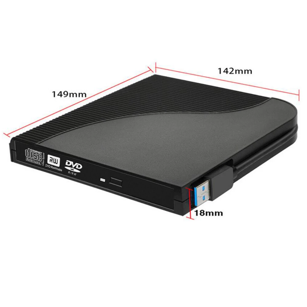 12 7 мм USB 3 0 DVD привод Внешние оптические диски Корпус SATA к Внешний чехол для