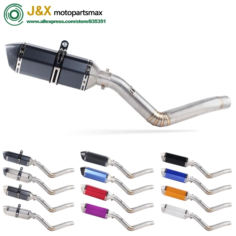 TRK502 мотоциклетная глушитель труба Akrapovic гоночная полная выхлопная система средняя Соединительная труба без шнуровки для Бенелли TRK 502 дБ-убийца