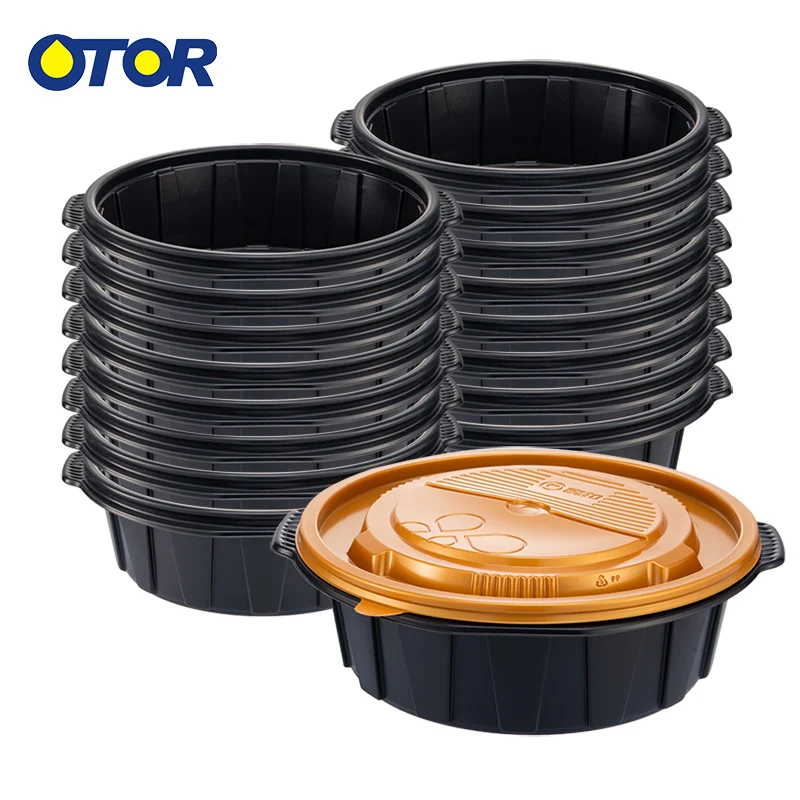 OTOR 40 шт. 85 унций одноразовая пища контейнеры Bento Box Контейнер с крышками Microwaveable контейнер для хранения еды Ланч-бокс