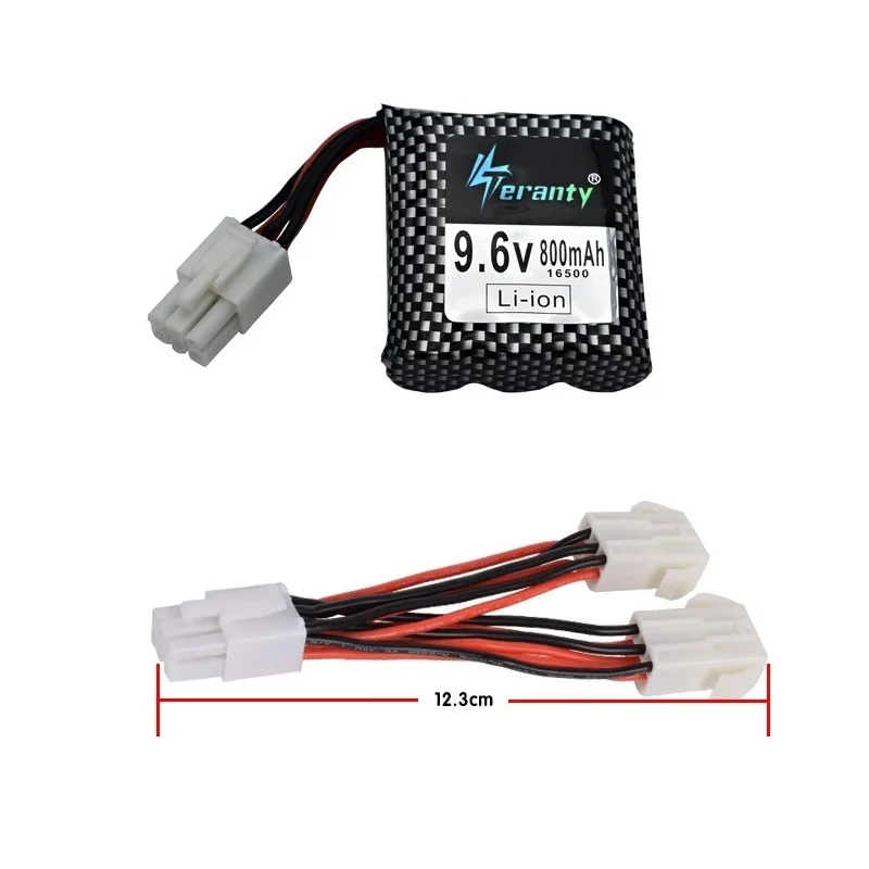 Обновленная аккумуляторная батарея 1600mah 9,6 v для 9115 9116 S911 S912 RC автомобилей грузовиков запасные 9,6 V 800mah литий-ионная батарея для RC игрушек - Цвет: Light Grey