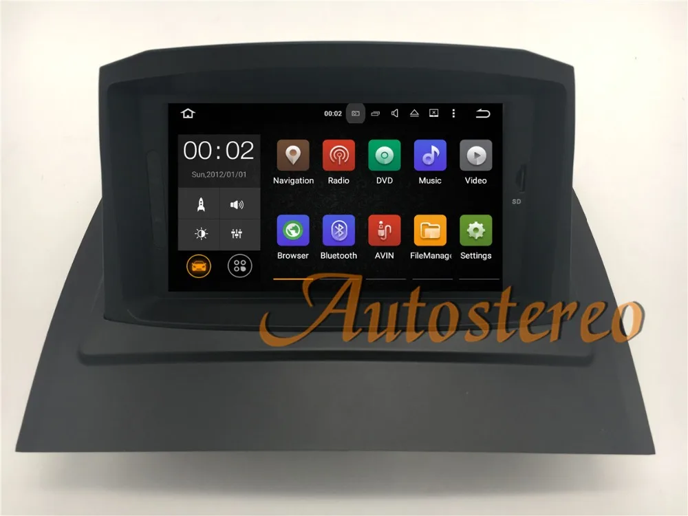 Автомагнитола 2DIN Android 8 0 4 Гб ОЗУ DVD плеер для Renault Megane 2 Fluence 2002 2008 GPS навигация