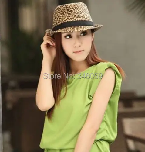 Мягкая фетровая шляпа Cappelli для мужчин и женщин элегантная с леопардовым принтом