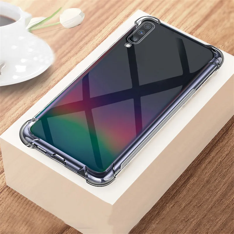 Прозрачные силиконовые чехлы для телефонов Samsung Galaxy A70 A50 A10 A20 A20e A30 A60 роскошный