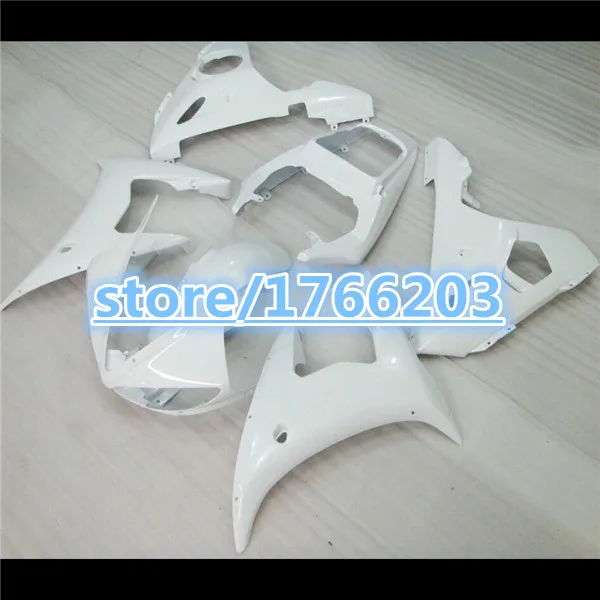 

For Motorcycle Fairing YZF R6 2003 - 2005 03 04 YZF-R6 2003 2004 2005 YZFR6 03 04 05All White Full Body Kits YZFR6 03 05 BBF