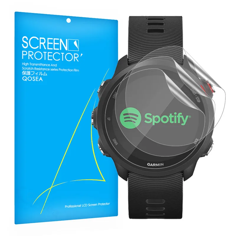 Qosea (3 шт) для Garmin Forerunner 245 Music screen Protector Ультратонкий 945 645 45 S Взрывозащищенный