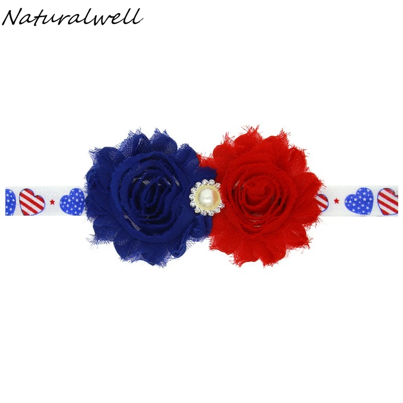 Головная повязка с американским флагом Naturalwell на голову для малышей лента волос