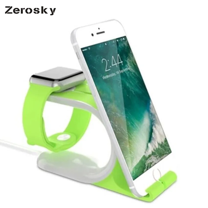 Zerosky для Apple Watch зарядная подставка iPhone 8 Xiaomi Huawei мобильный телефон планшет