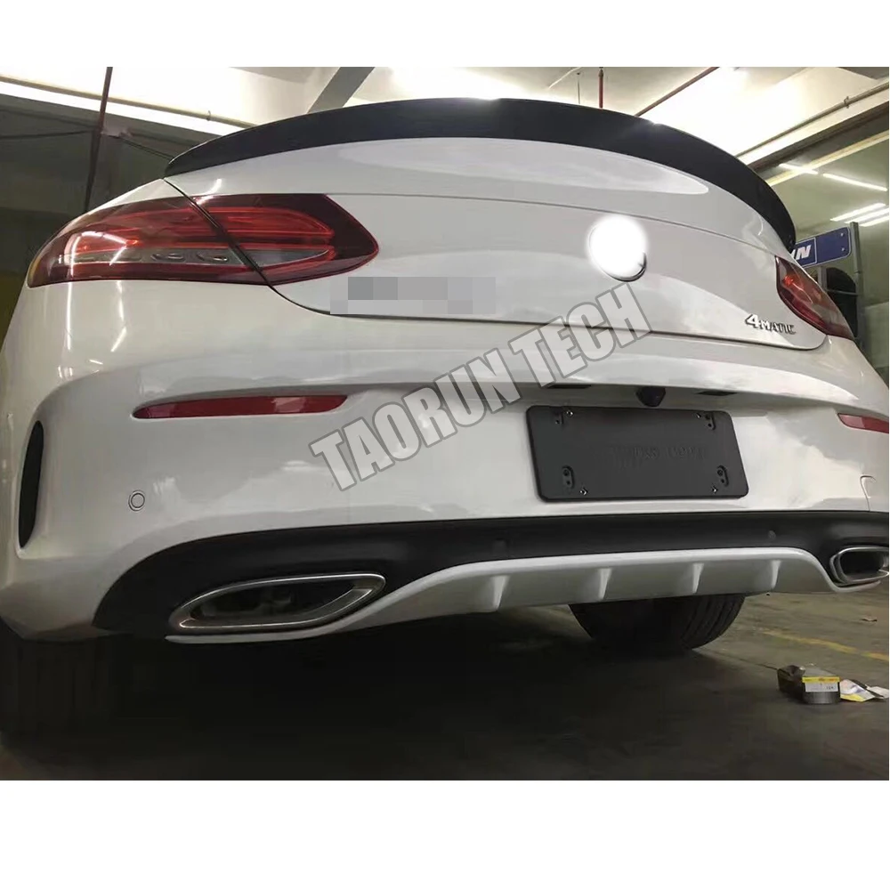 W205 карбоновый спойлер для Mercedes-Benz C200 C220 C300 C43 C63 AMG Coupe 2 двери 2015 - 2021 углеродного