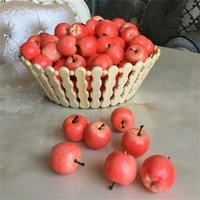 100pcs faux mini apple 3 5cm artificial fruit simulation cute redgreen apple toys for photograph props fruit shop decoration
