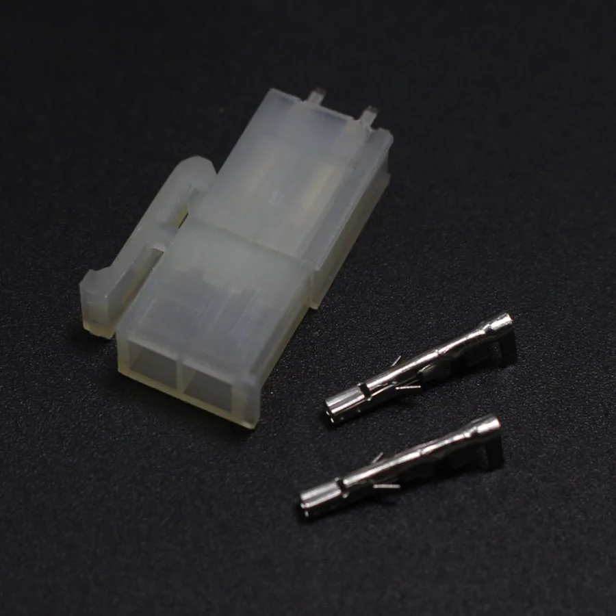 100 комплектов 4 2 мм 5557/5569 2P автомобильный жгут проводов разъем 2pin штекер и гнездо