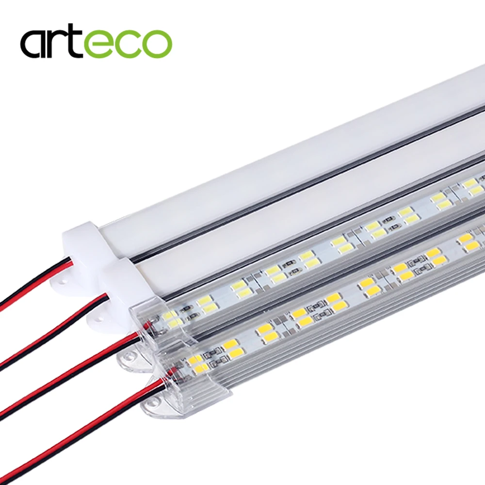 5 шт./лот светодиодный бар света 5730 двойной ряд 50 см с крышкой ПК DC12V жесткий