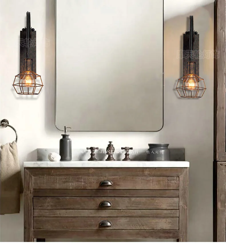 

Loft retro lamp creative lifting pulley wall light dining room restaurant aisle corridor pub cafe wall lamp bra wall sconce